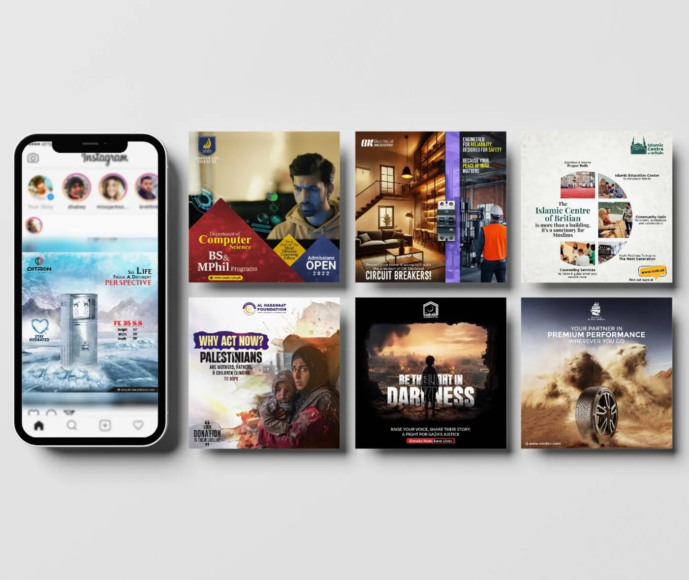 content creation social media design